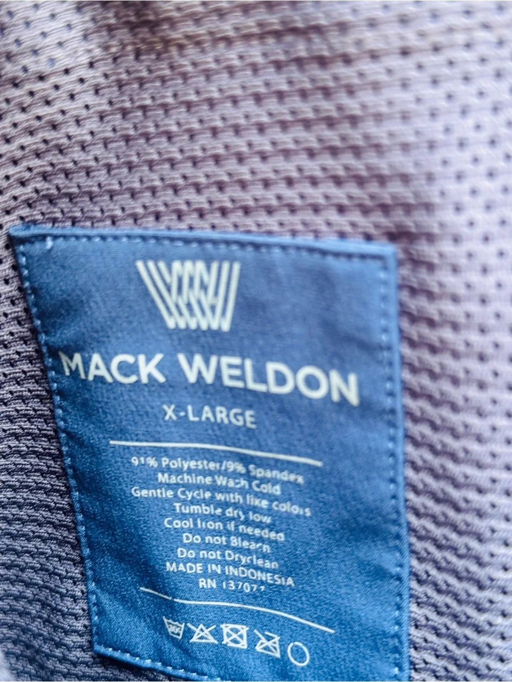 Mack Weldon Men's Navy Stretch Casual Pants